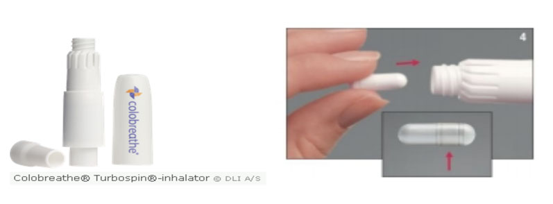 Figure 2: The Colobreathe Turbospin inhaler